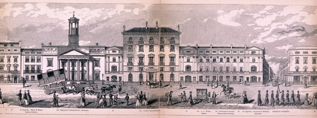 Panorama över London, 1849 av George C Leighton