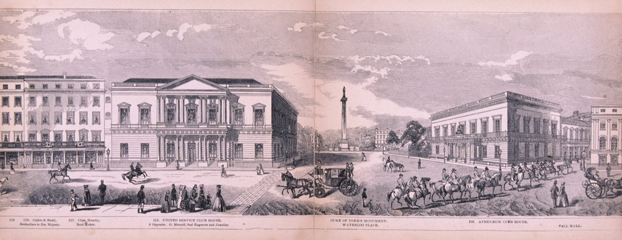 Panorama över London, 1849 av George C Leighton