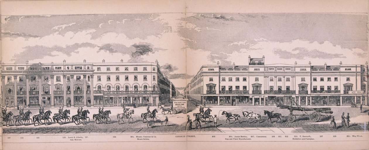 Panorama över London, 1849 av George C Leighton