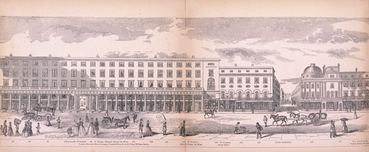 Panorama över London, 1849 av George C Leighton