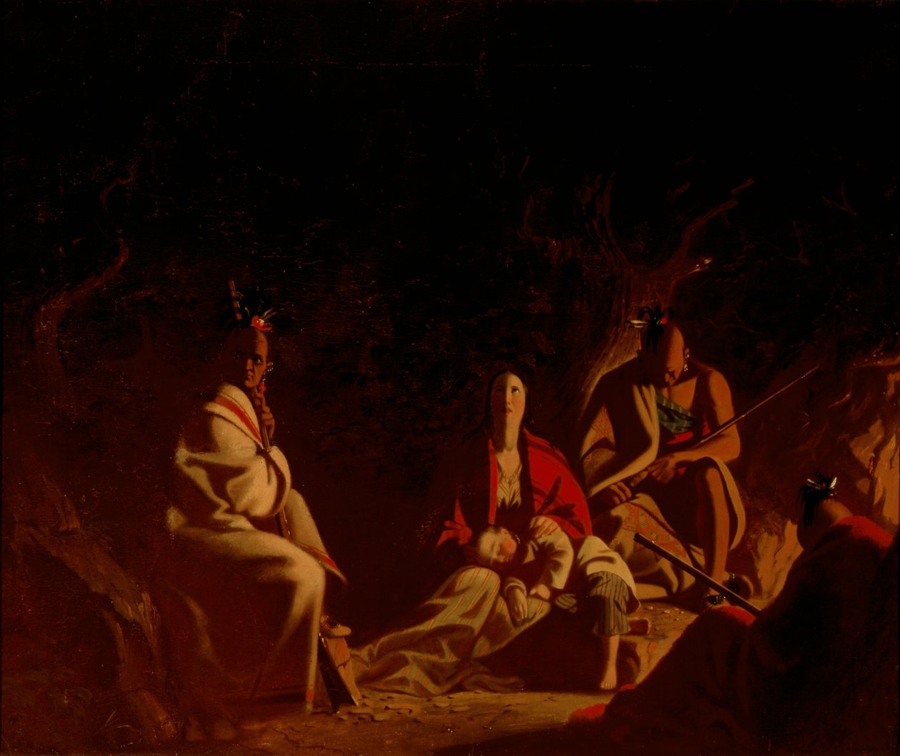 Tillfångatagen av indianer av George Caleb Bingham