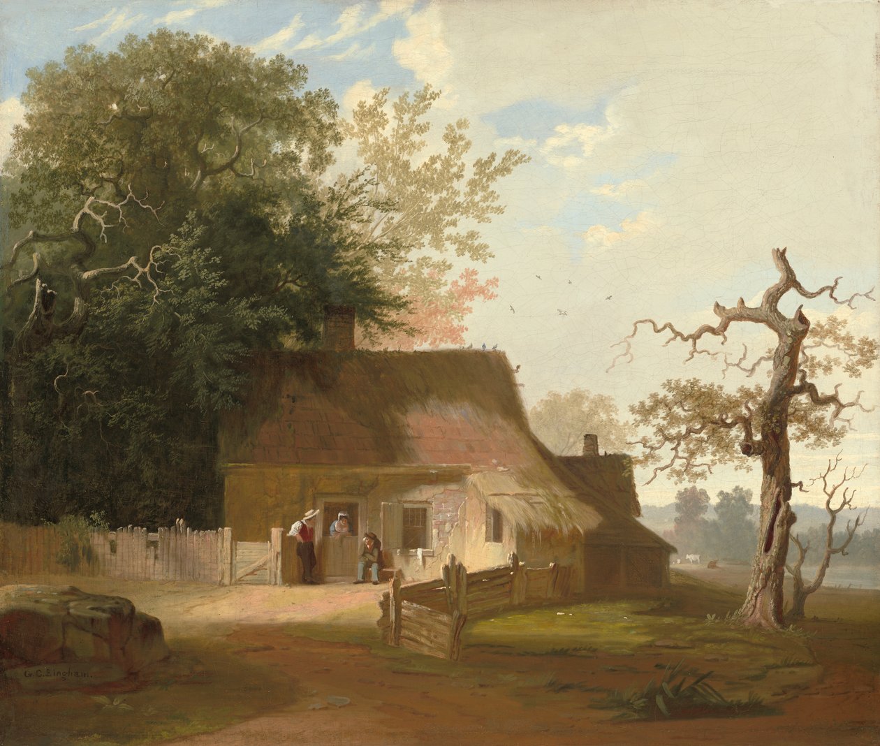 Stugans landskap av George Caleb Bingham