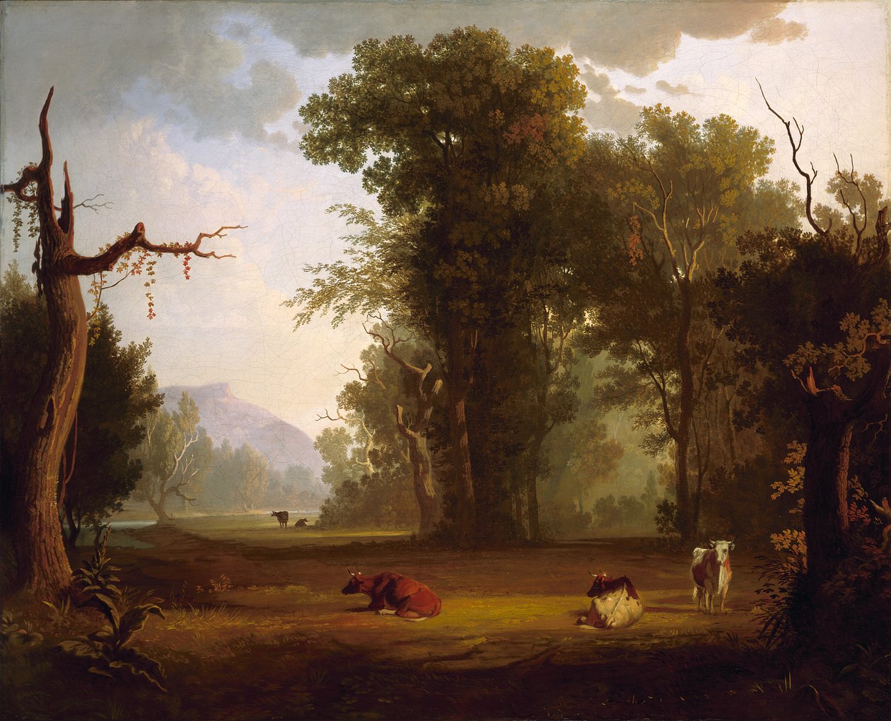 Landskap med boskap av George Caleb Bingham