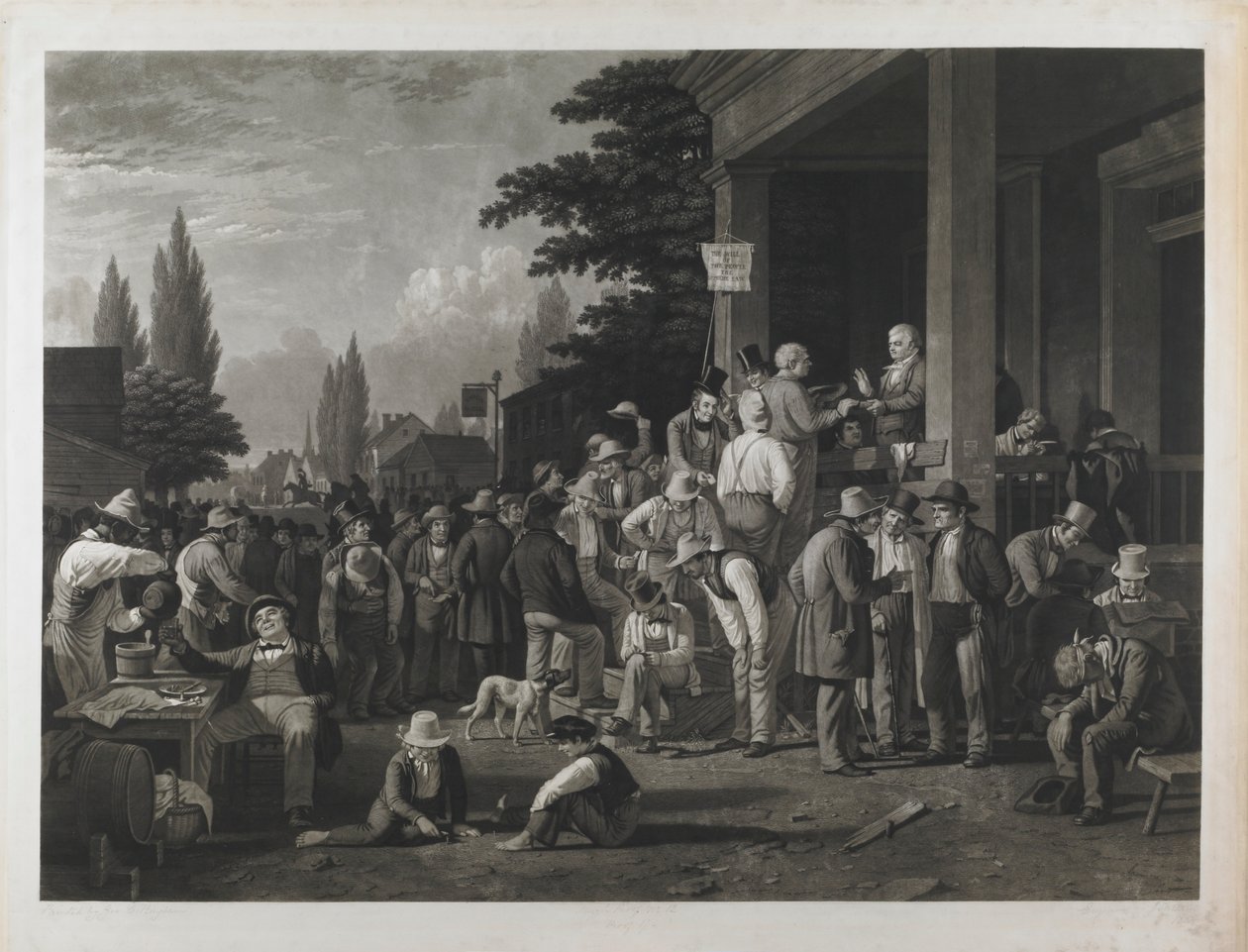 Bevis 17 från "Länsvalet" av George Caleb Bingham