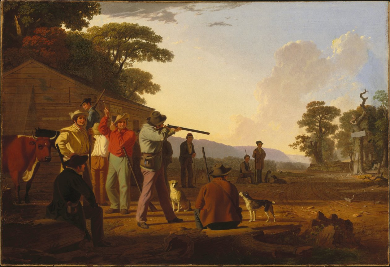 Att skjuta för biffen av George Caleb Bingham