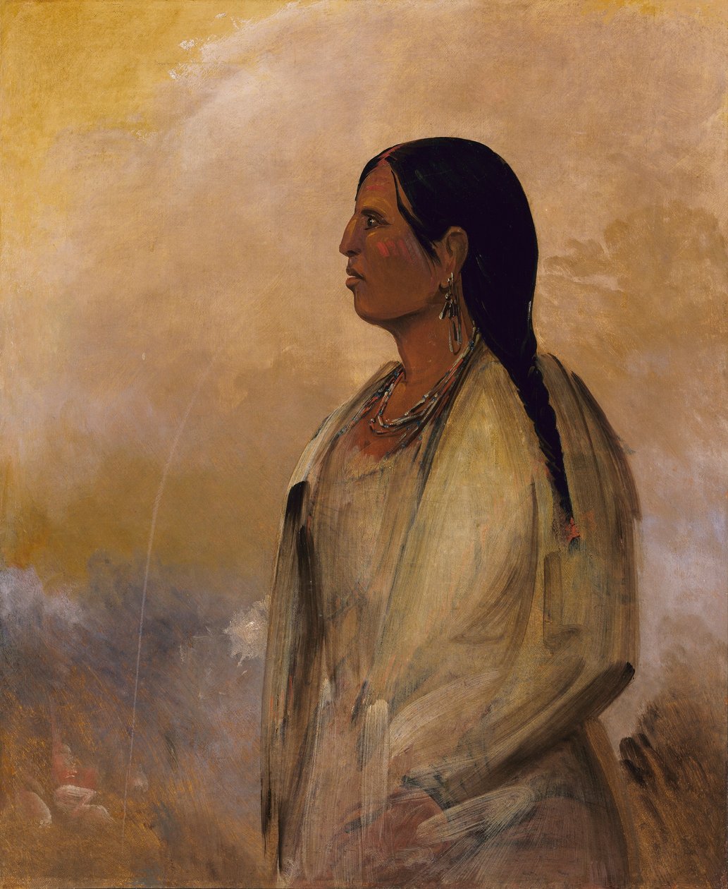 En Choctaw-kvinna av George Catlin
