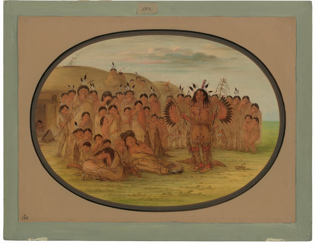 En Mandan Medicin Man av George Catlin