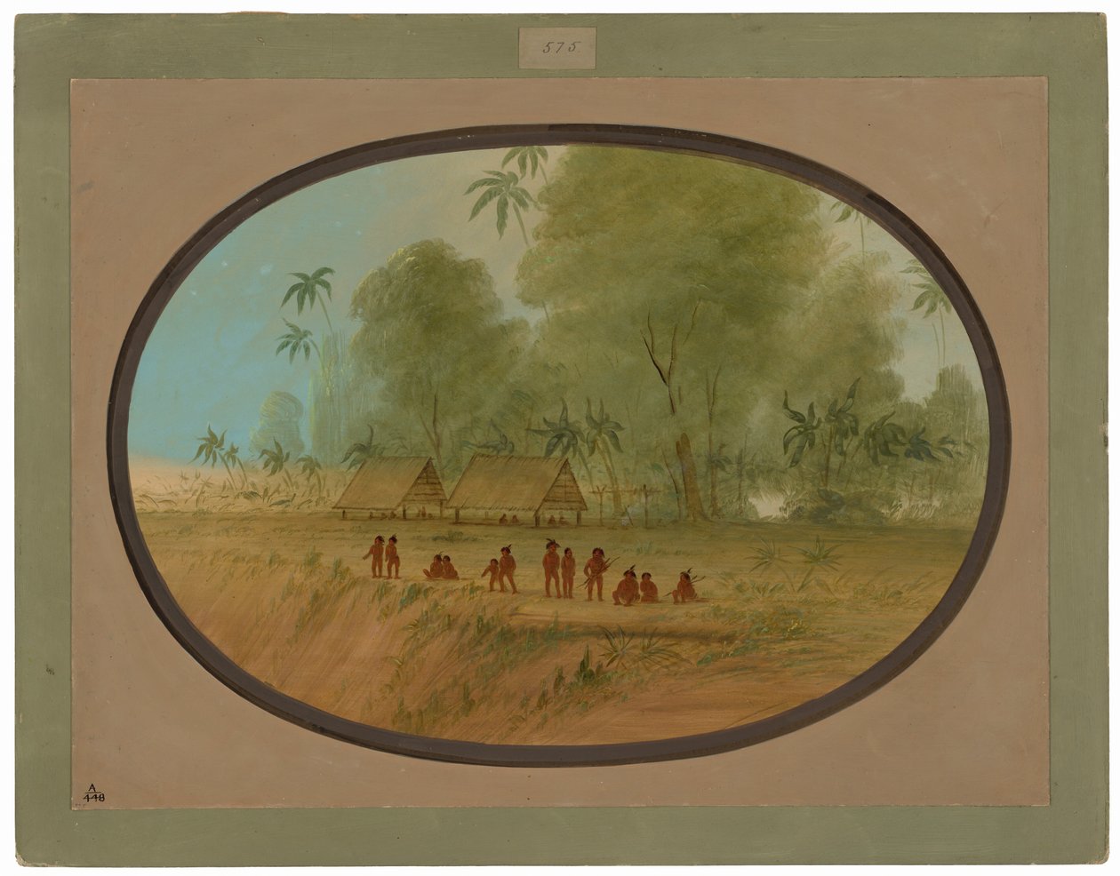Sepibo Village av George Catlin