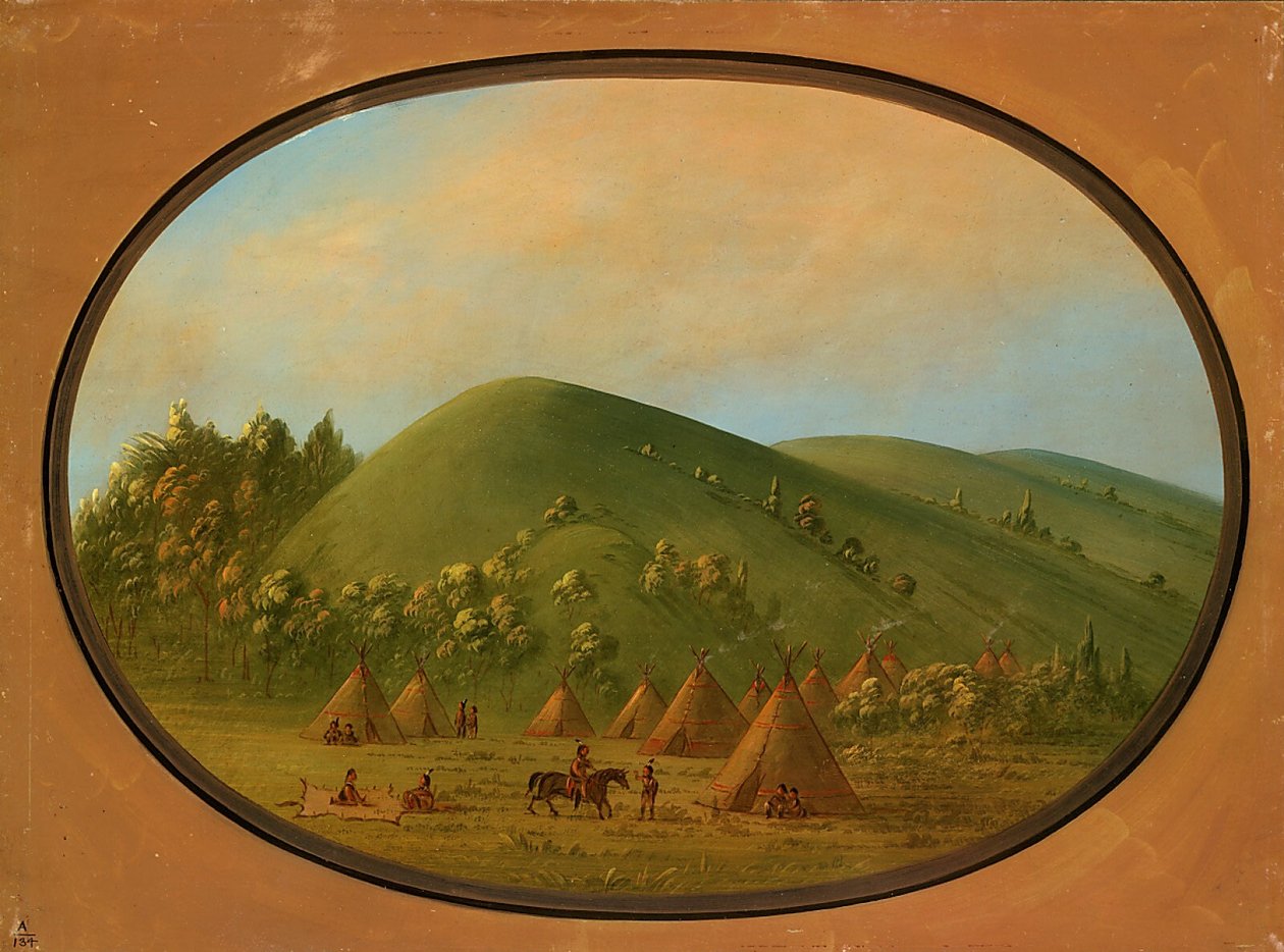 En liten cheyenneby av George Catlin