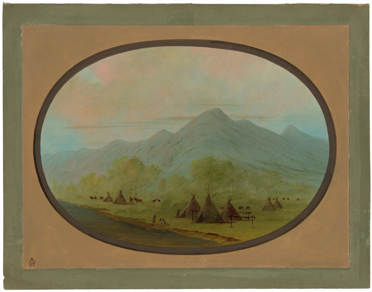 En liten kråkby av George Catlin