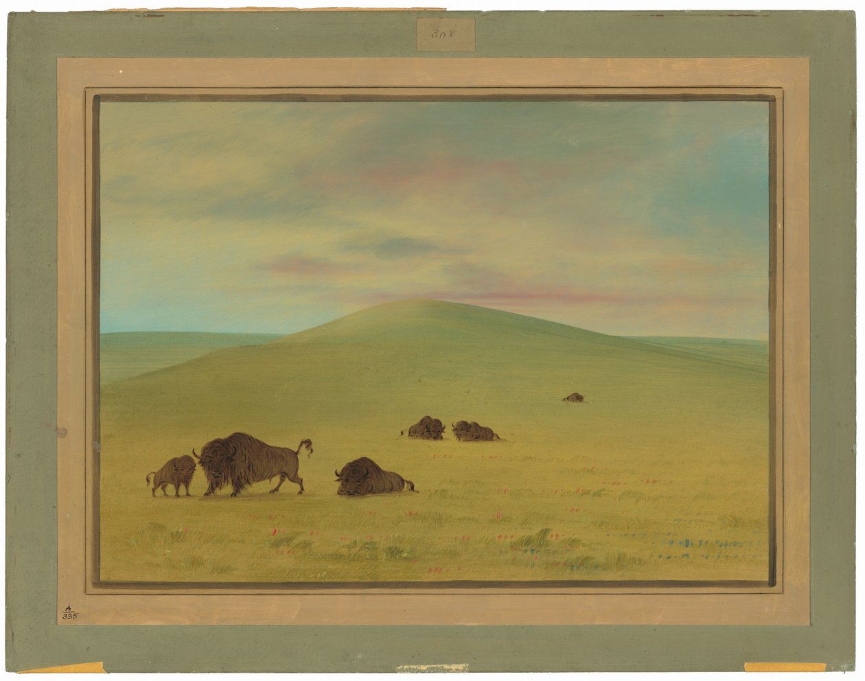 American Pasturage - Plattens prärier av George Catlin