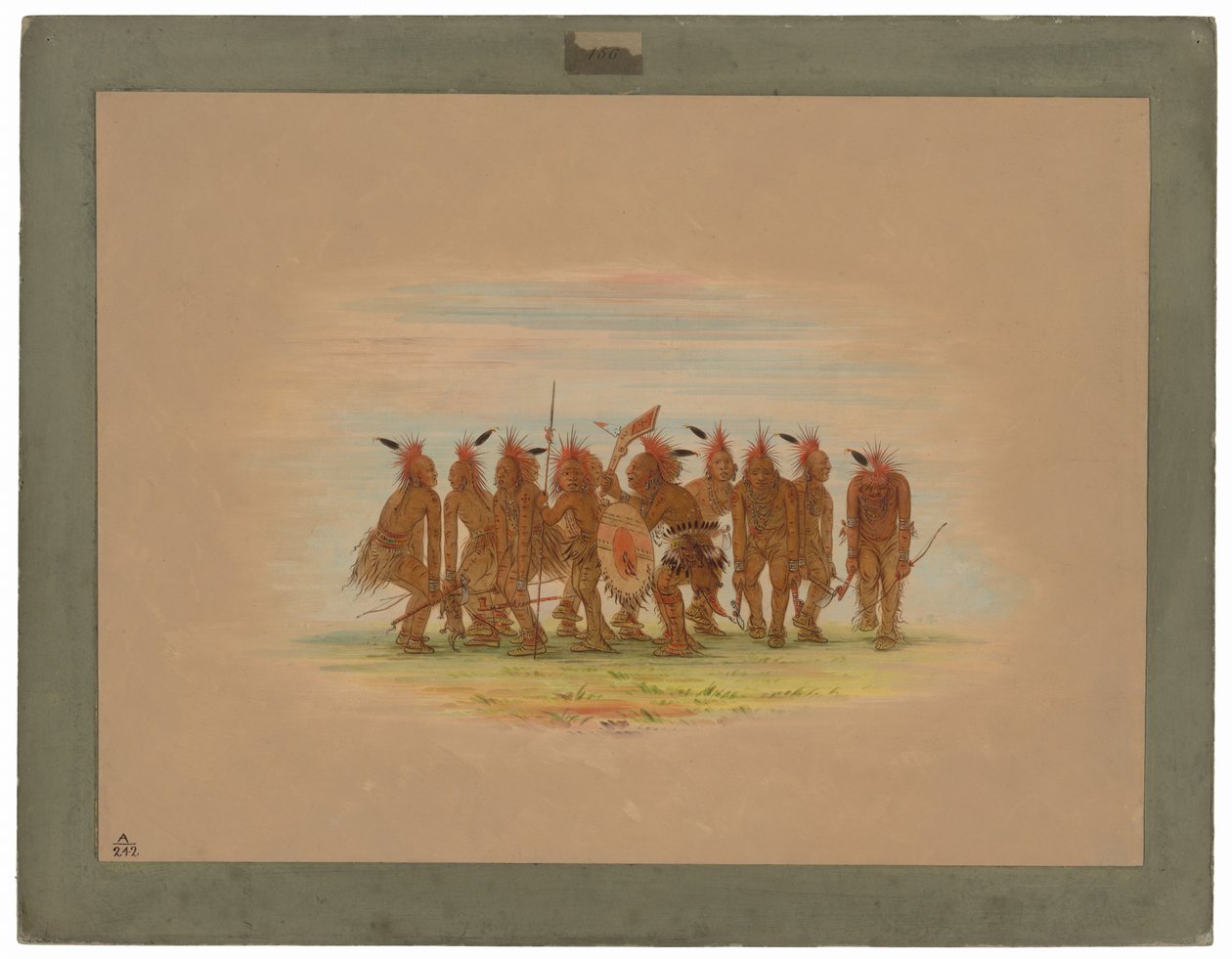 Underhållande dans - Saukie av George Catlin