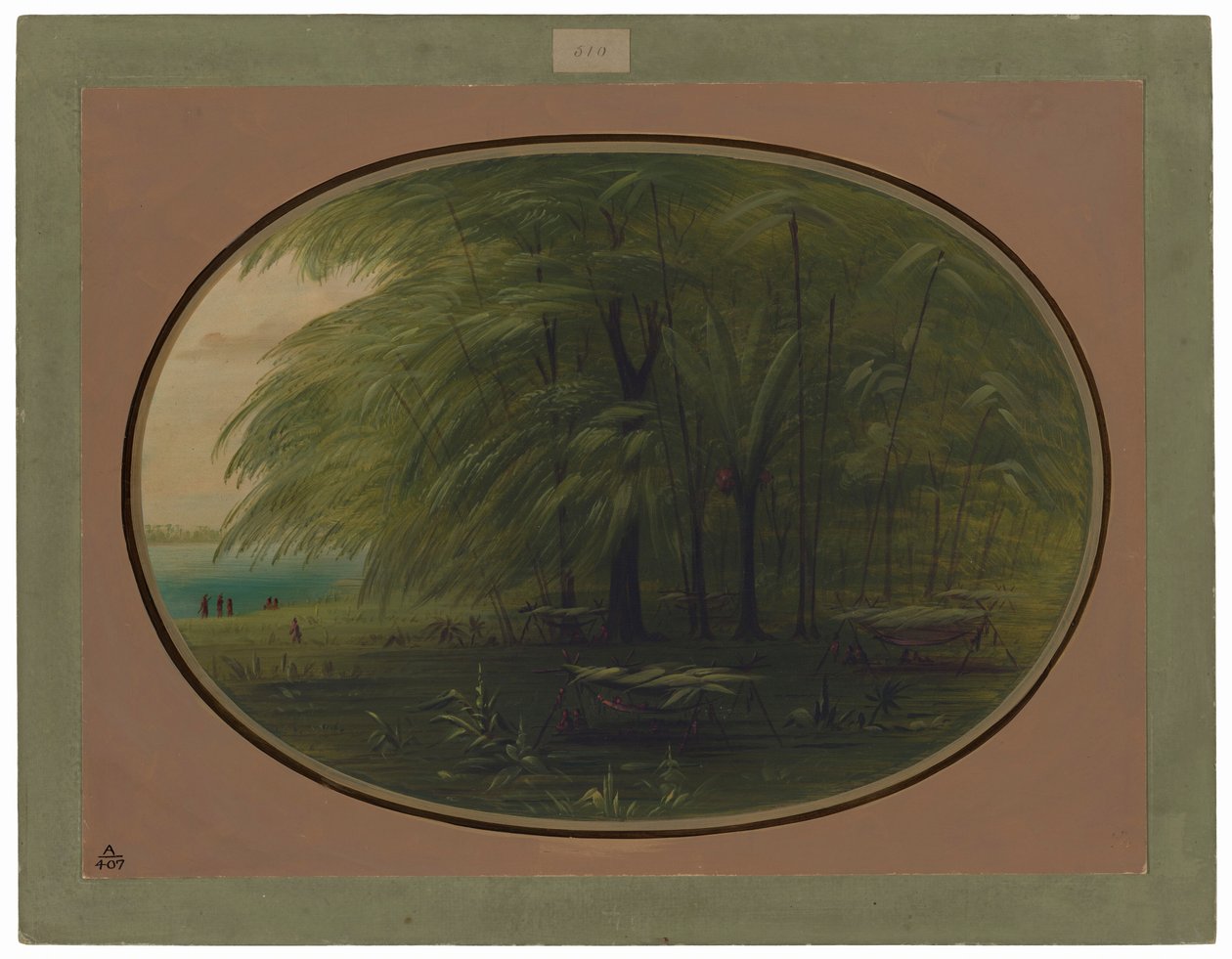 En indisk by - Amazonas kust av George Catlin