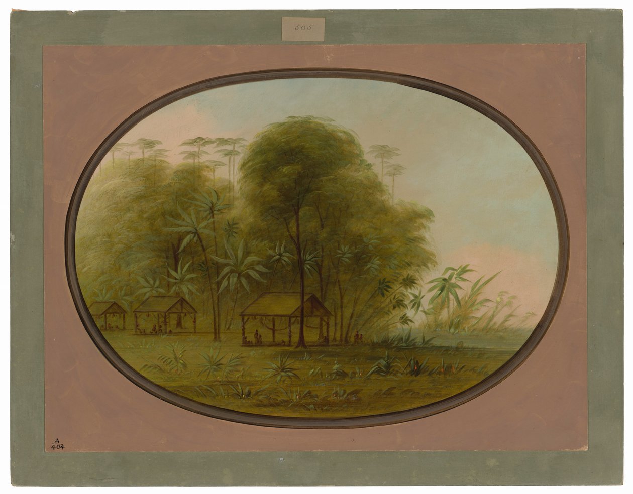 Arowak Village av George Catlin