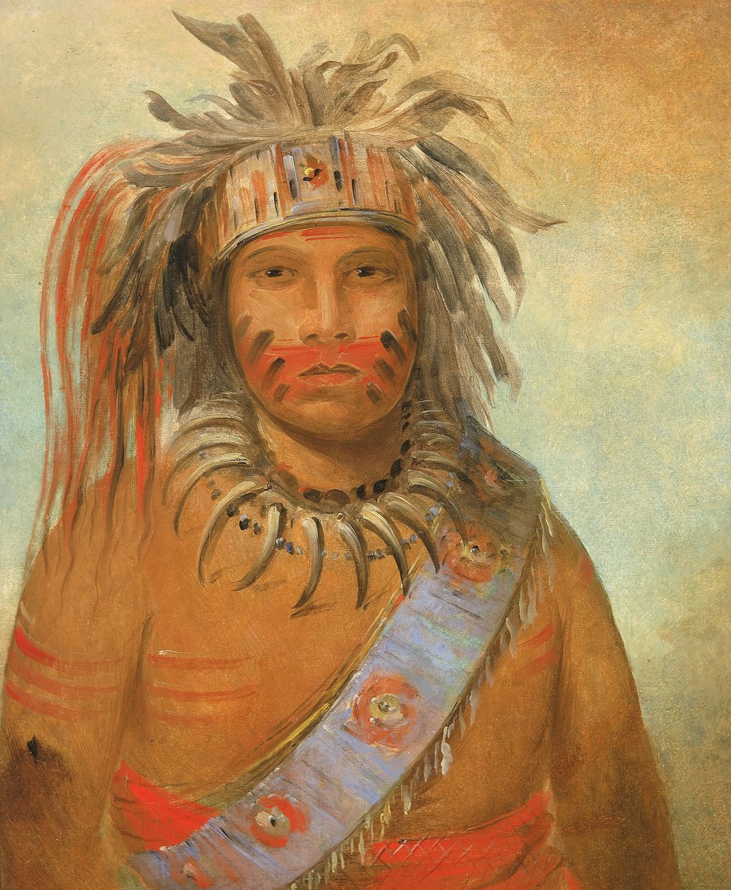 Au-nim-muck-kwa-um, Tempest Bird av George Catlin