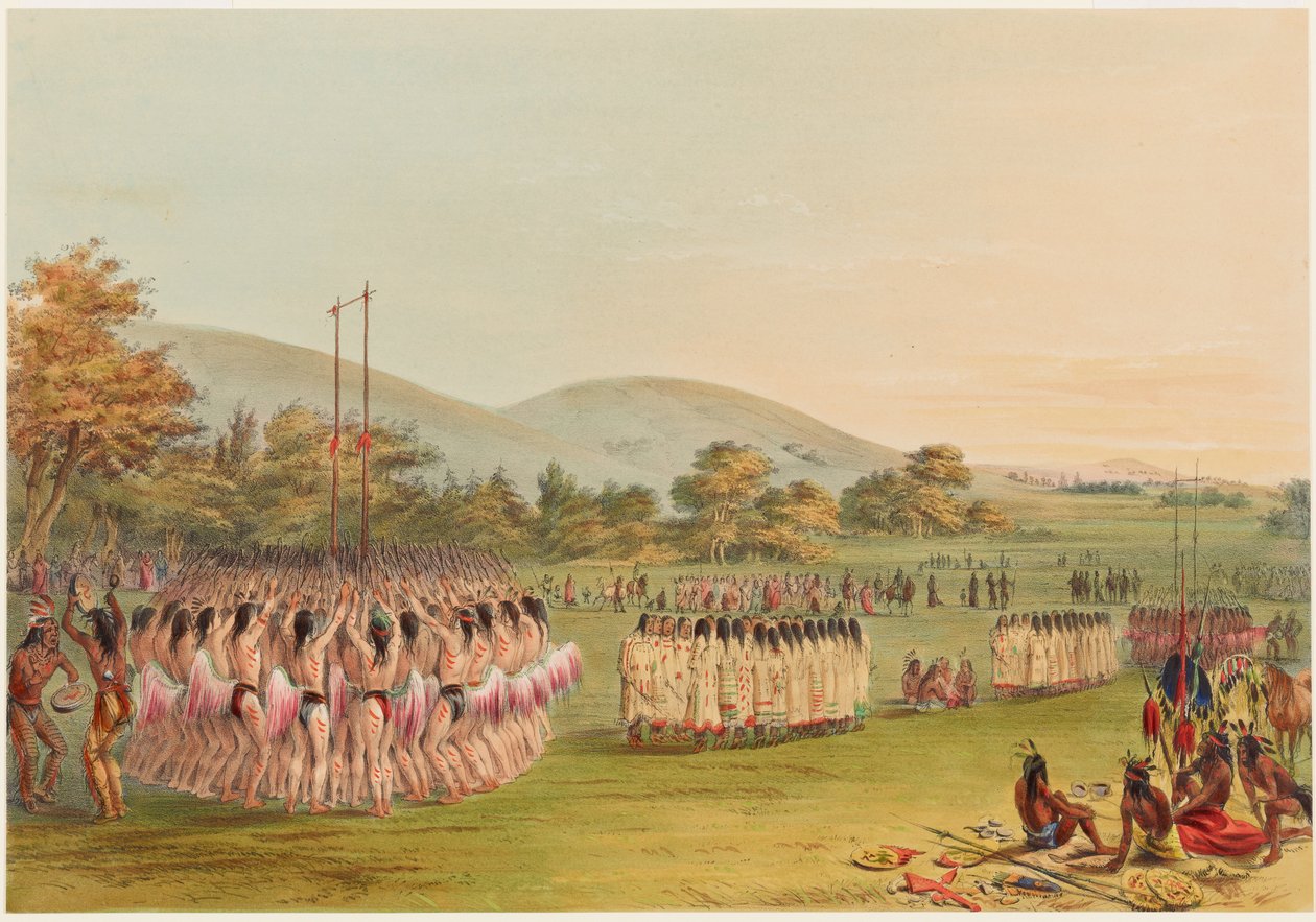 Bollspelsdans av George Catlin