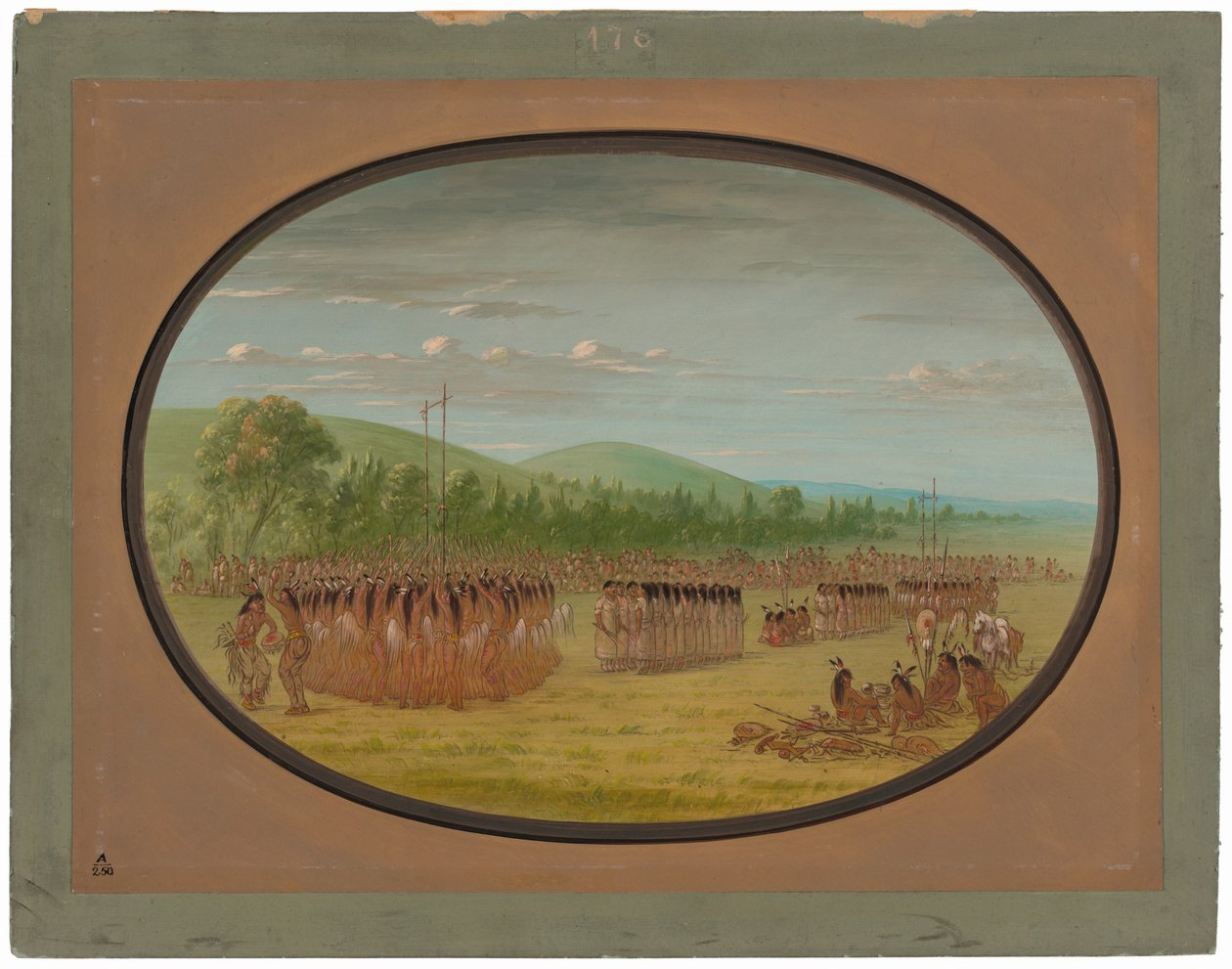 Ball-Play-dans - Choctaw av George Catlin