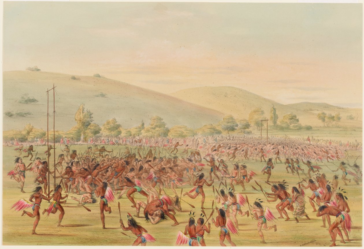 Bollspel av George Catlin