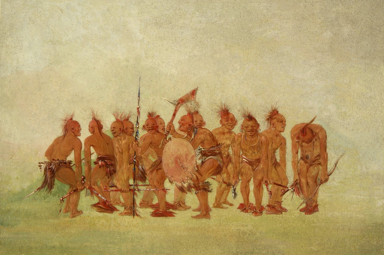 Tiggardans, Sauk och Fox av George Catlin