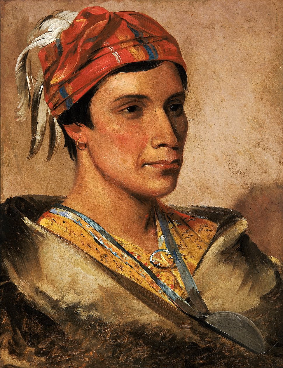 Bröd, stammens hövding av George Catlin