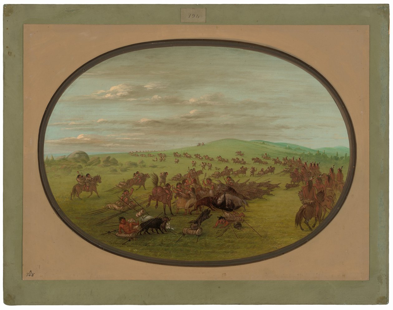 Camanchees flyttar av George Catlin