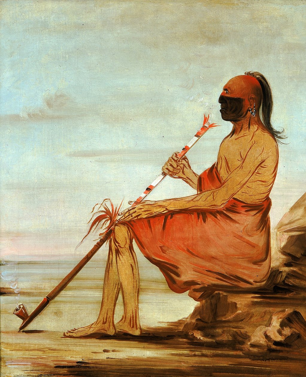 Coo-coo-coo, Ugglan, en åldrad hövding av George Catlin