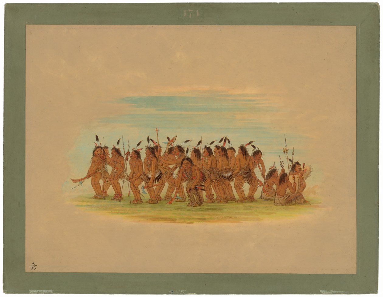 Hunddans - Sioux av George Catlin