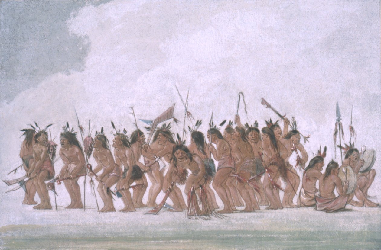 Hunddans på Fort Snelling av George Catlin