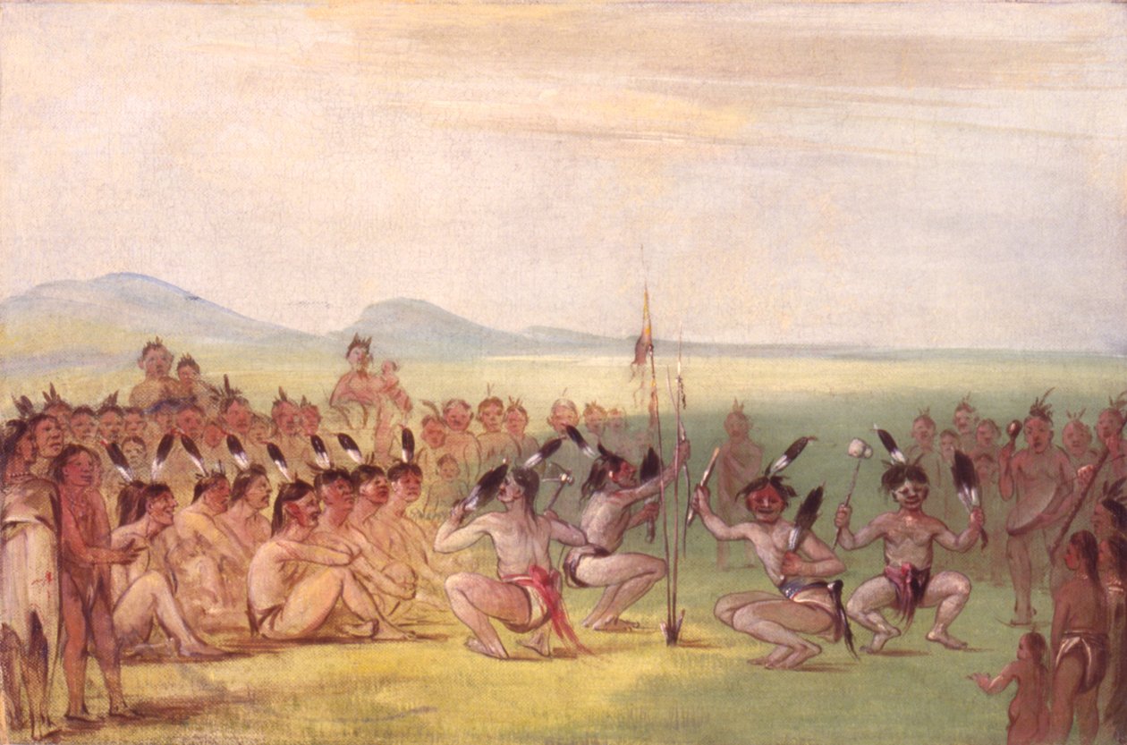 Örndans, Choctaw, 1835-1837. av George Catlin