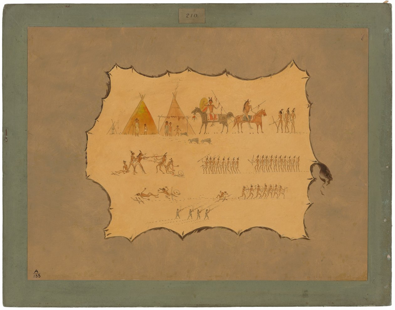 Faksimil av en cheyennerock av George Catlin