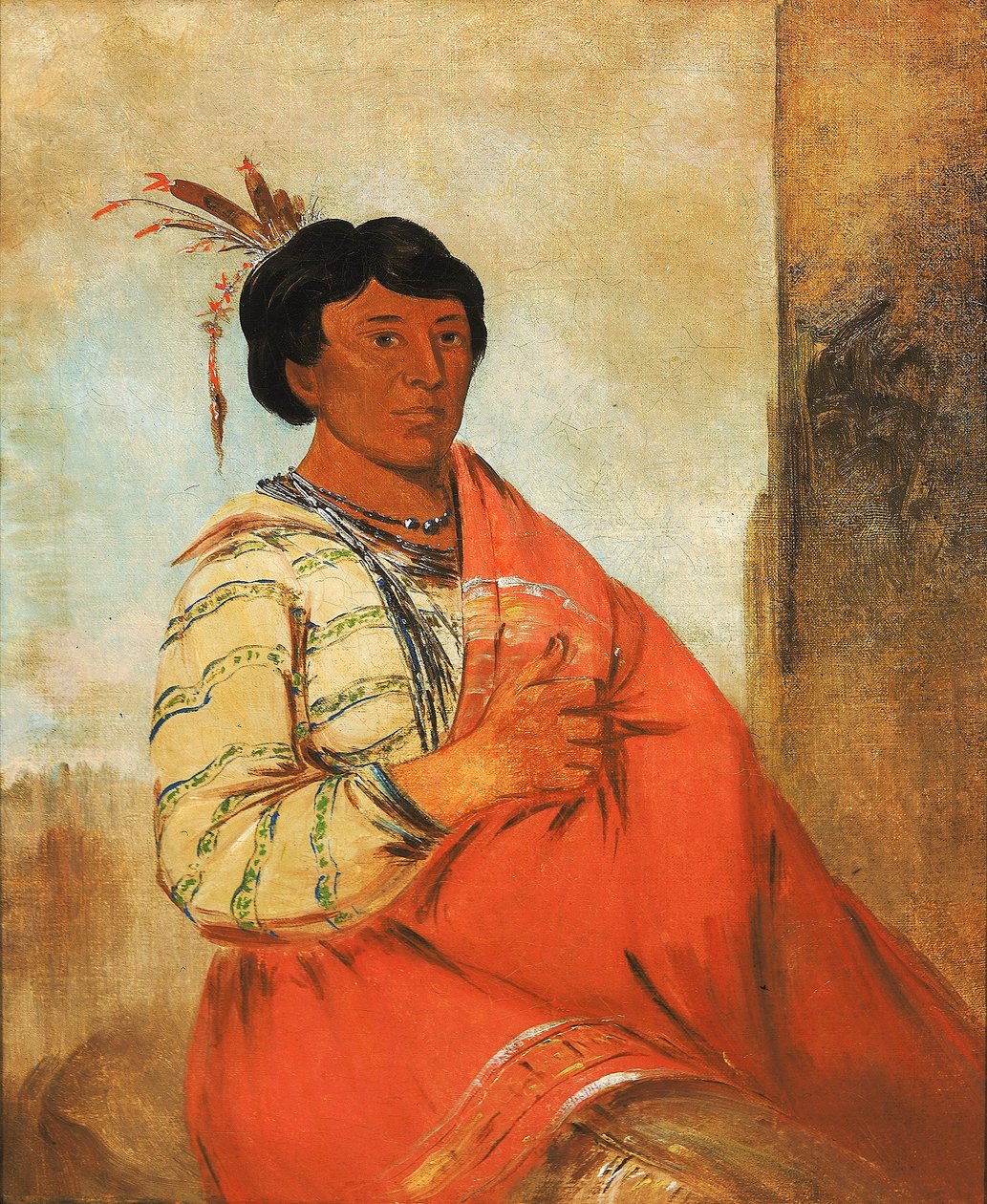 Gaw-záw-que-dung, han som hälsar av George Catlin