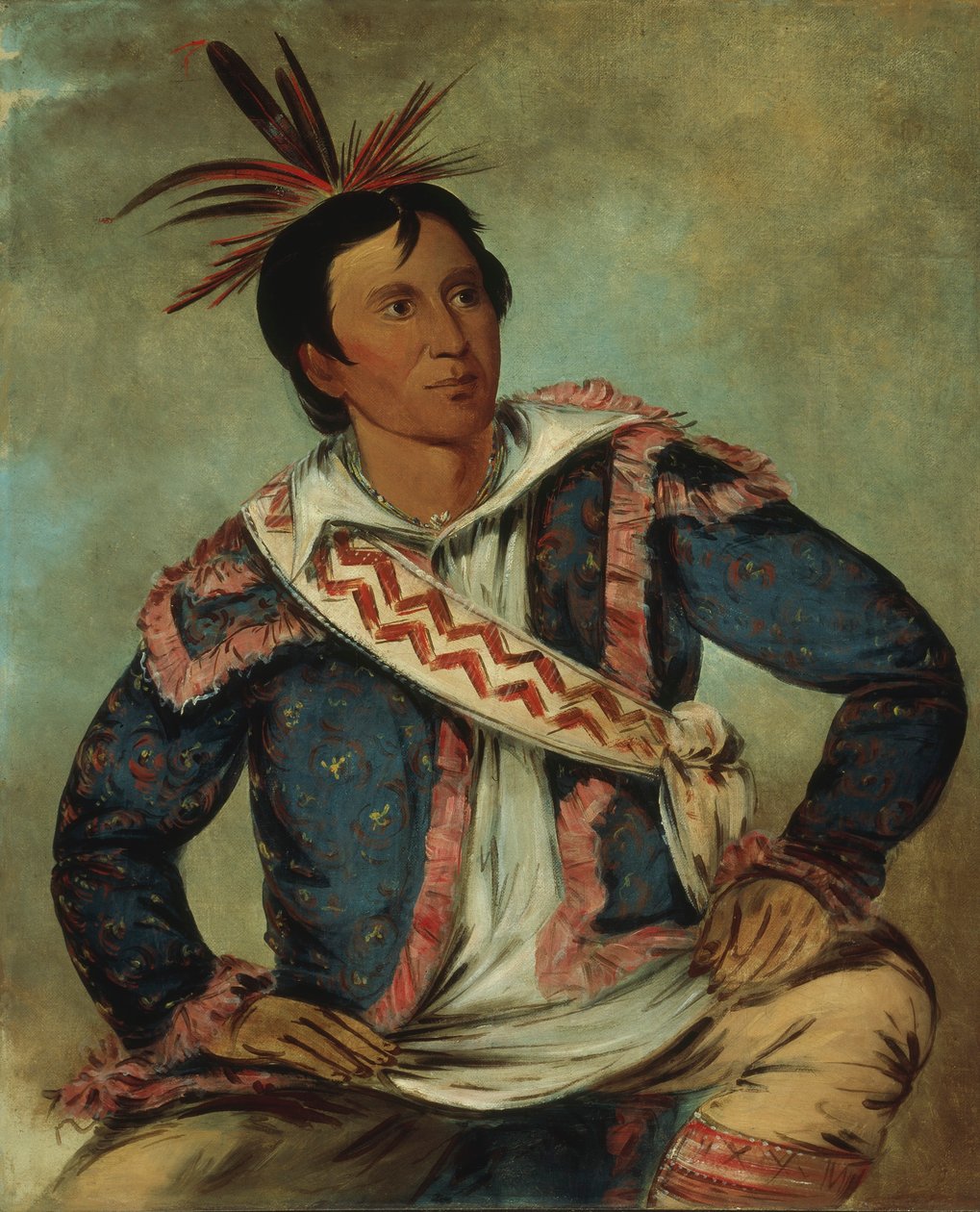 Há-tchoo-túc-knee, snappsköldpadda, ett halvblod av George Catlin