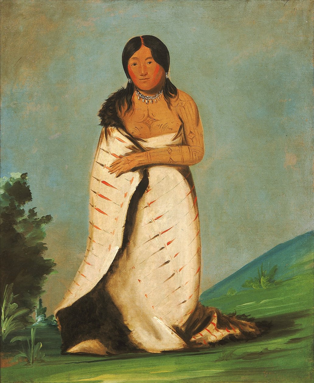 Hee-láh-dee, ren fontän, rökens hustru av George Catlin