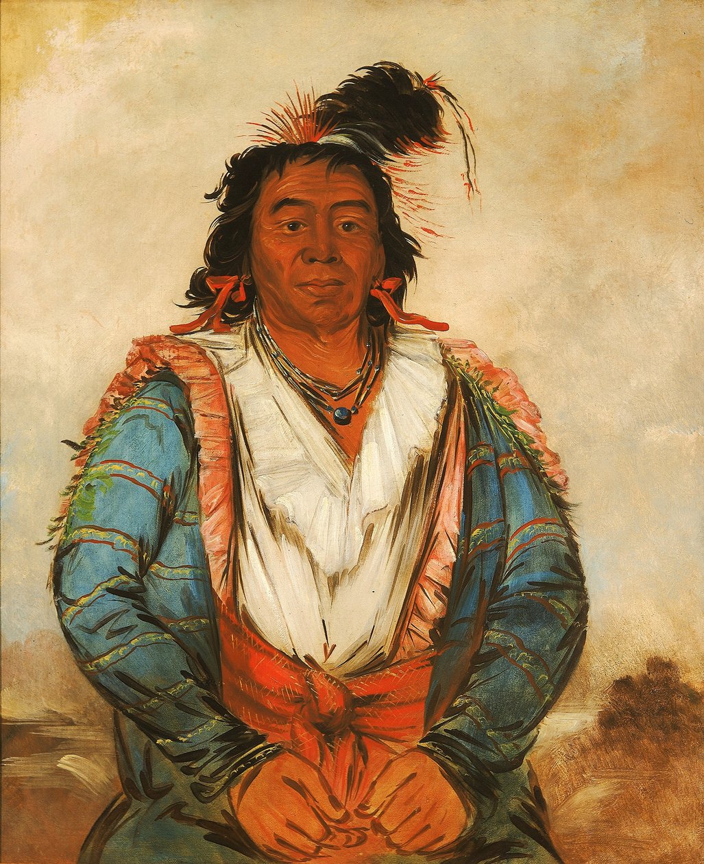 Hose-put-o-káw-gee, en modig av George Catlin