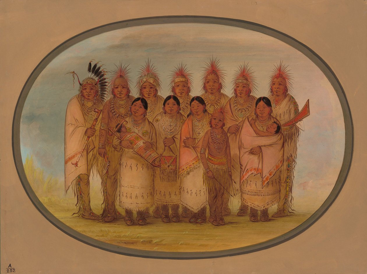 Iowa-indianer som besökte London och Paris, 18611869. av George Catlin