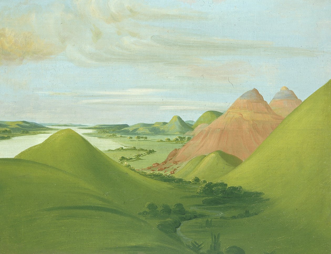 Iron Bluff, 1 200 mil ovanför St. Louis av George Catlin
