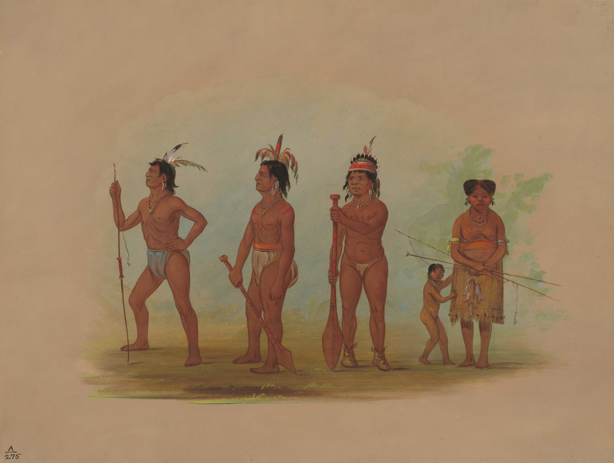 Clatsop-indianer, 18551869. av George Catlin