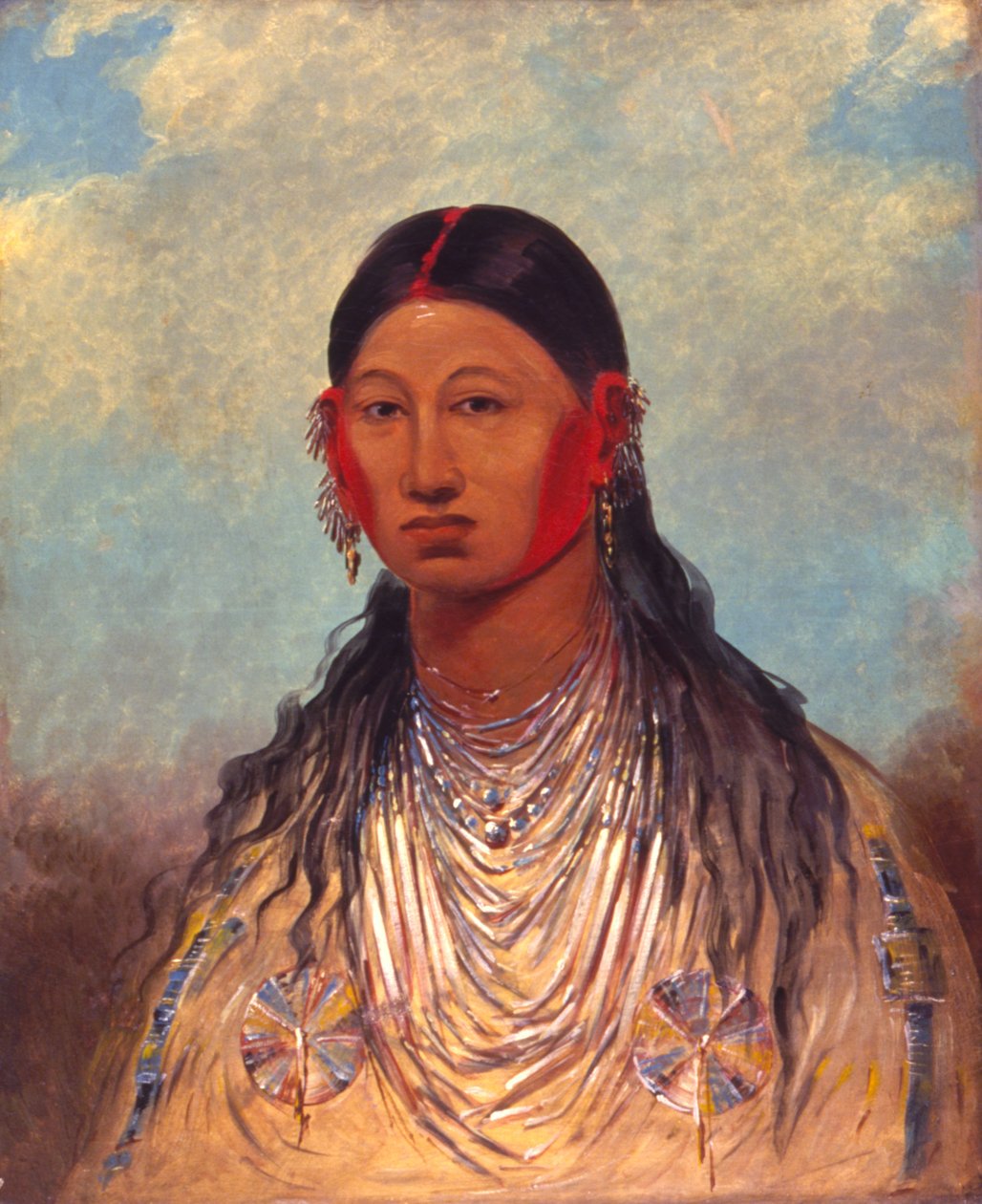 Koon-za-ya-me, Kvinnlig krigsörn, 1844. av George Catlin