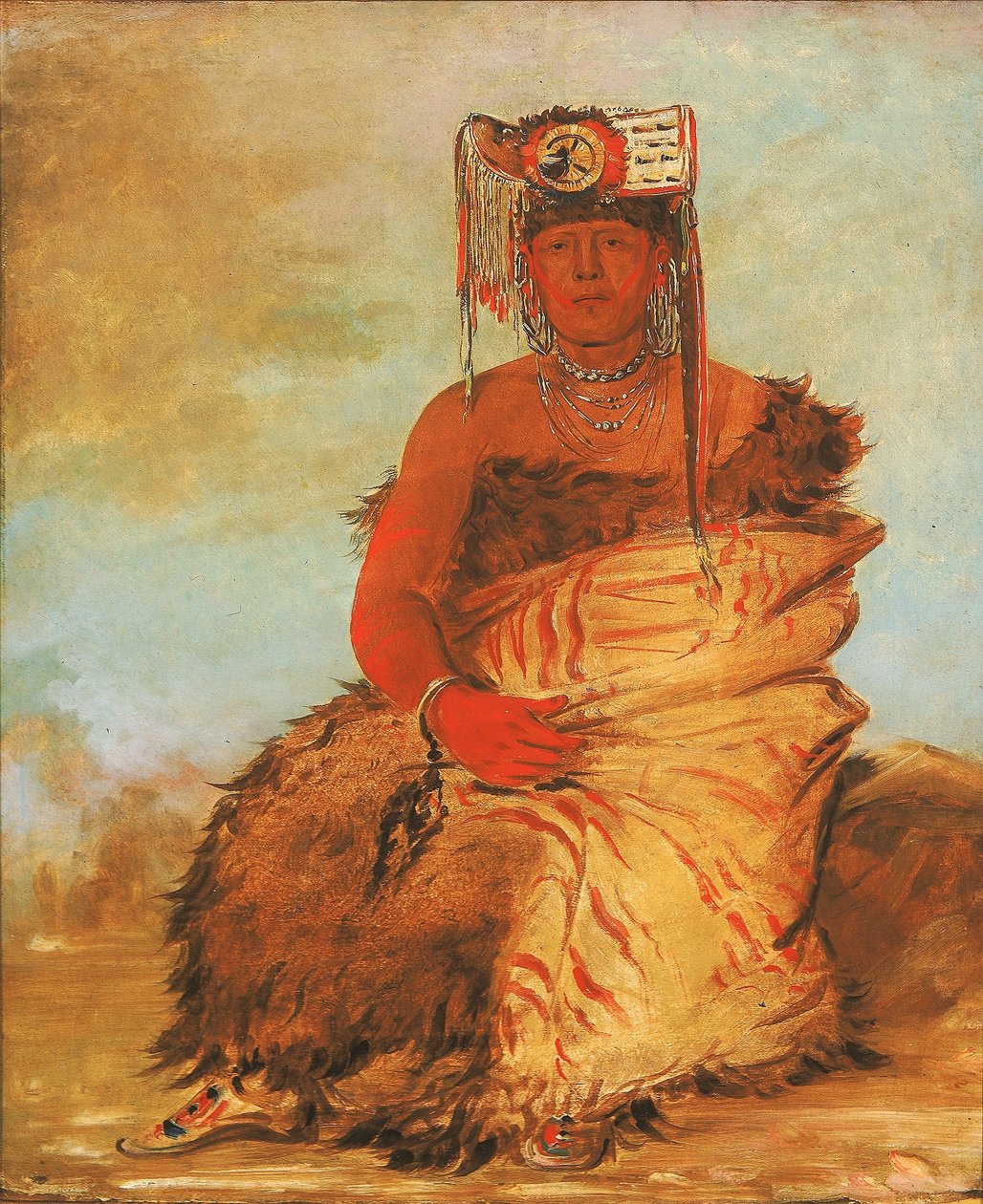 La-kée-too-wi-rá-sha, Little Chief, en tapage-pawnee-krigare av George Catlin