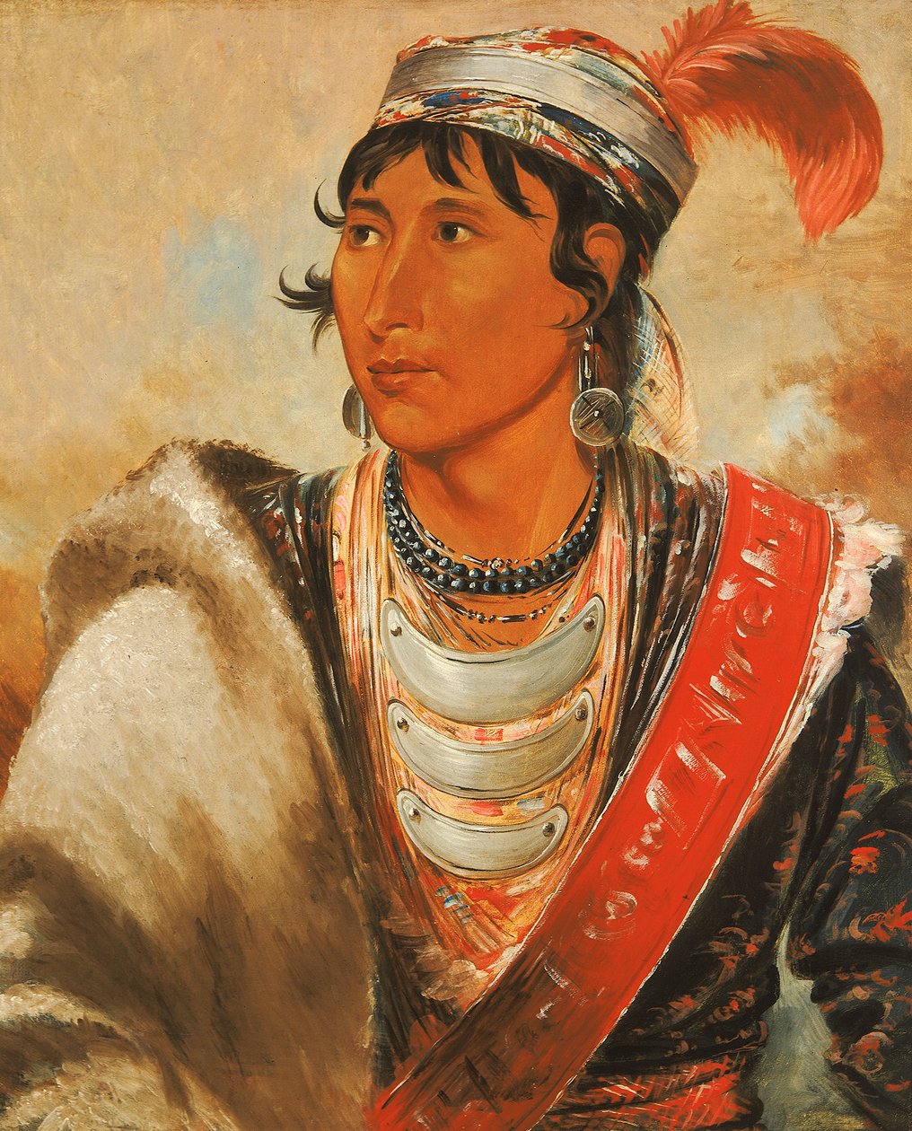 Láh-shee, The Licker, kallad Creek Billy, 1838. av George Catlin
