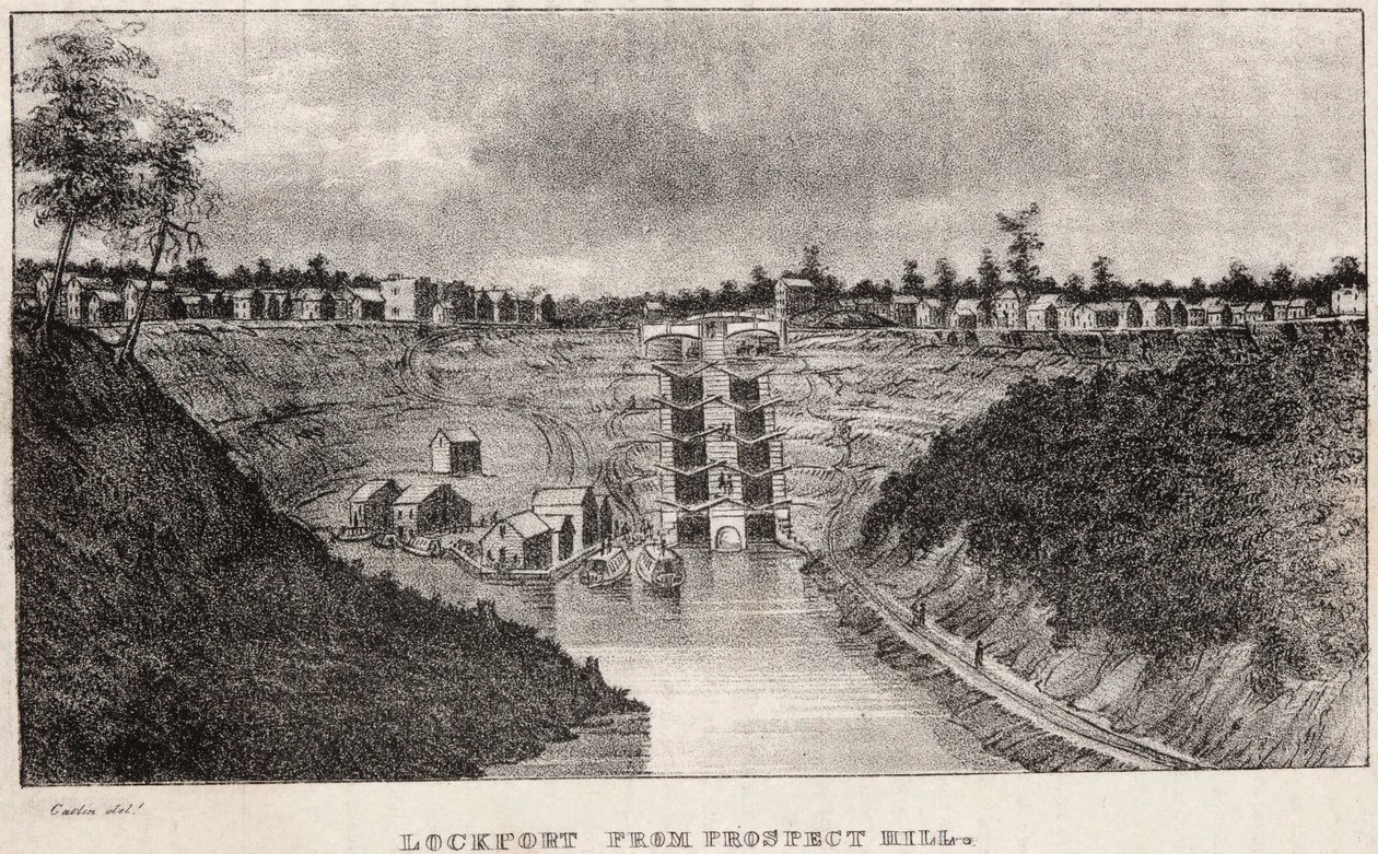 Lockport från Prospect Hill av George Catlin