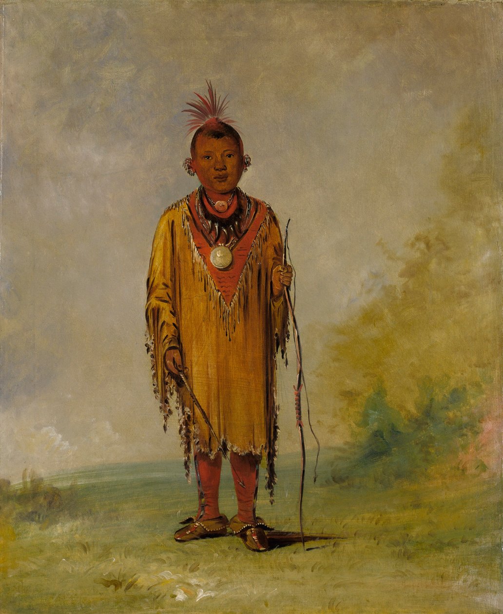 Me-sóu-wahk, Hjorthår, Kee-o-kúks favoritson av George Catlin