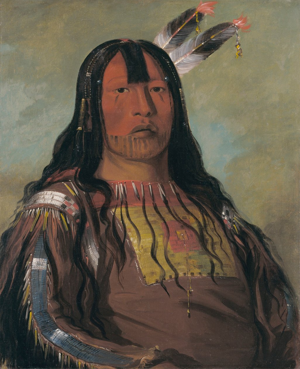 Mix-ke-móte-skin-na, Järnhornet, krigaren av George Catlin