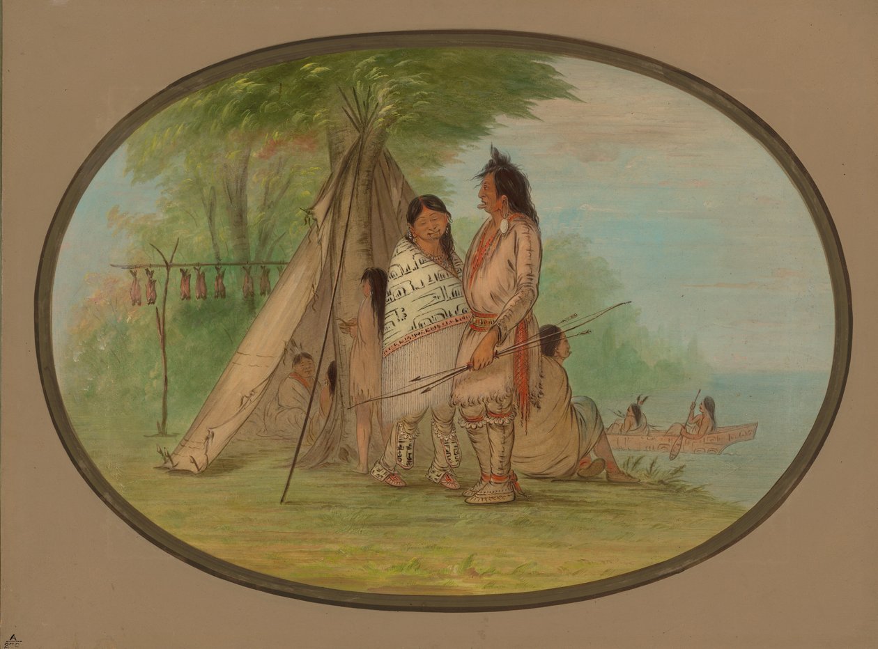 Nayas indianer, 186[2]. av George Catlin
