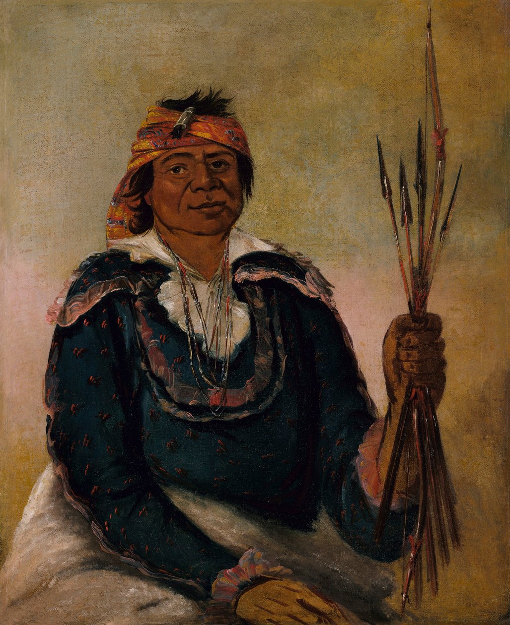 Ni-có-man, Svaret, Andra hövdingen av George Catlin