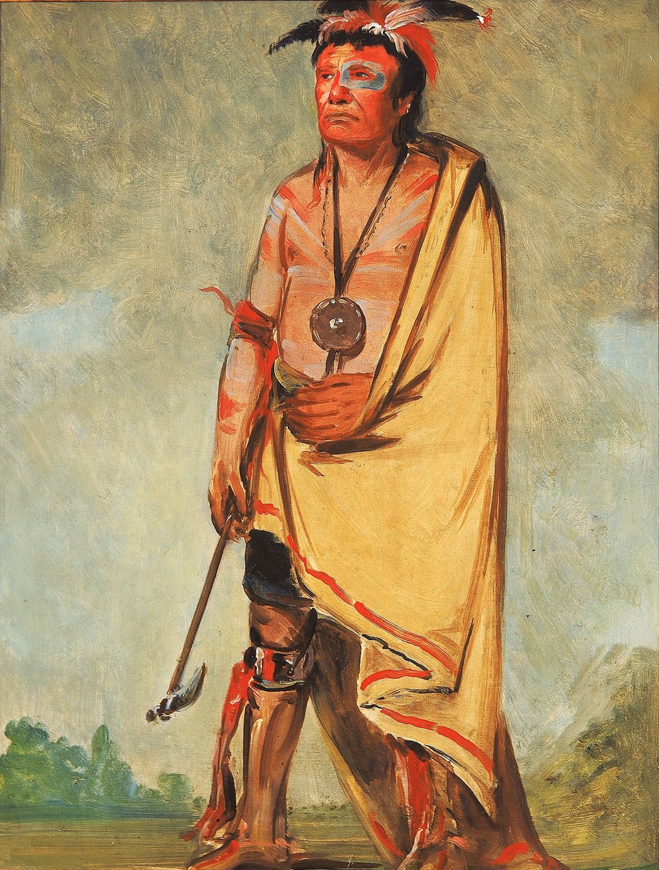 No-ak-chóo-she-kaw, han som bryter buskarna av George Catlin