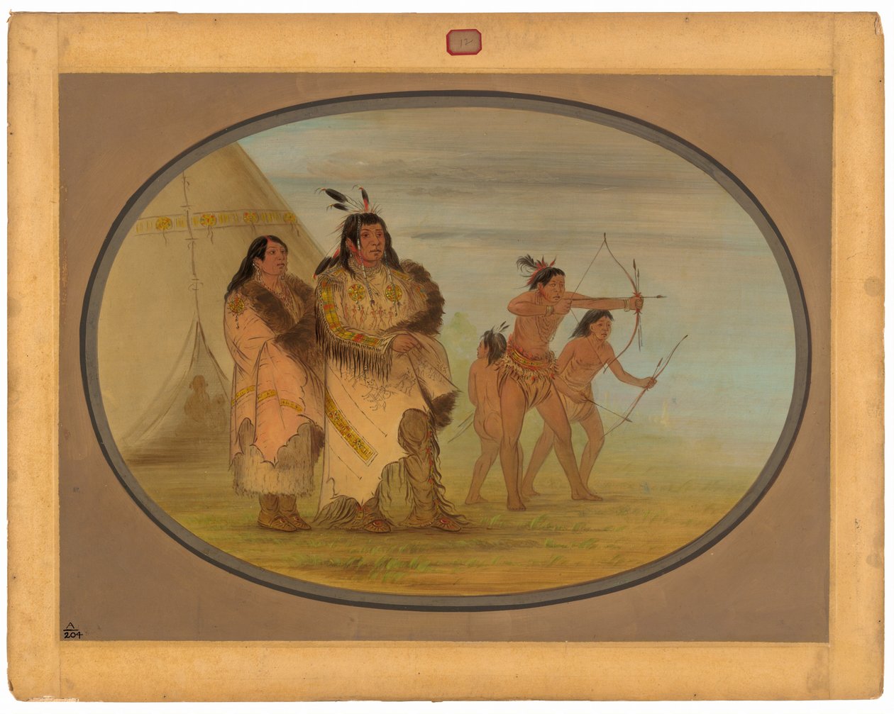 Ojibbeway-indianer av George Catlin