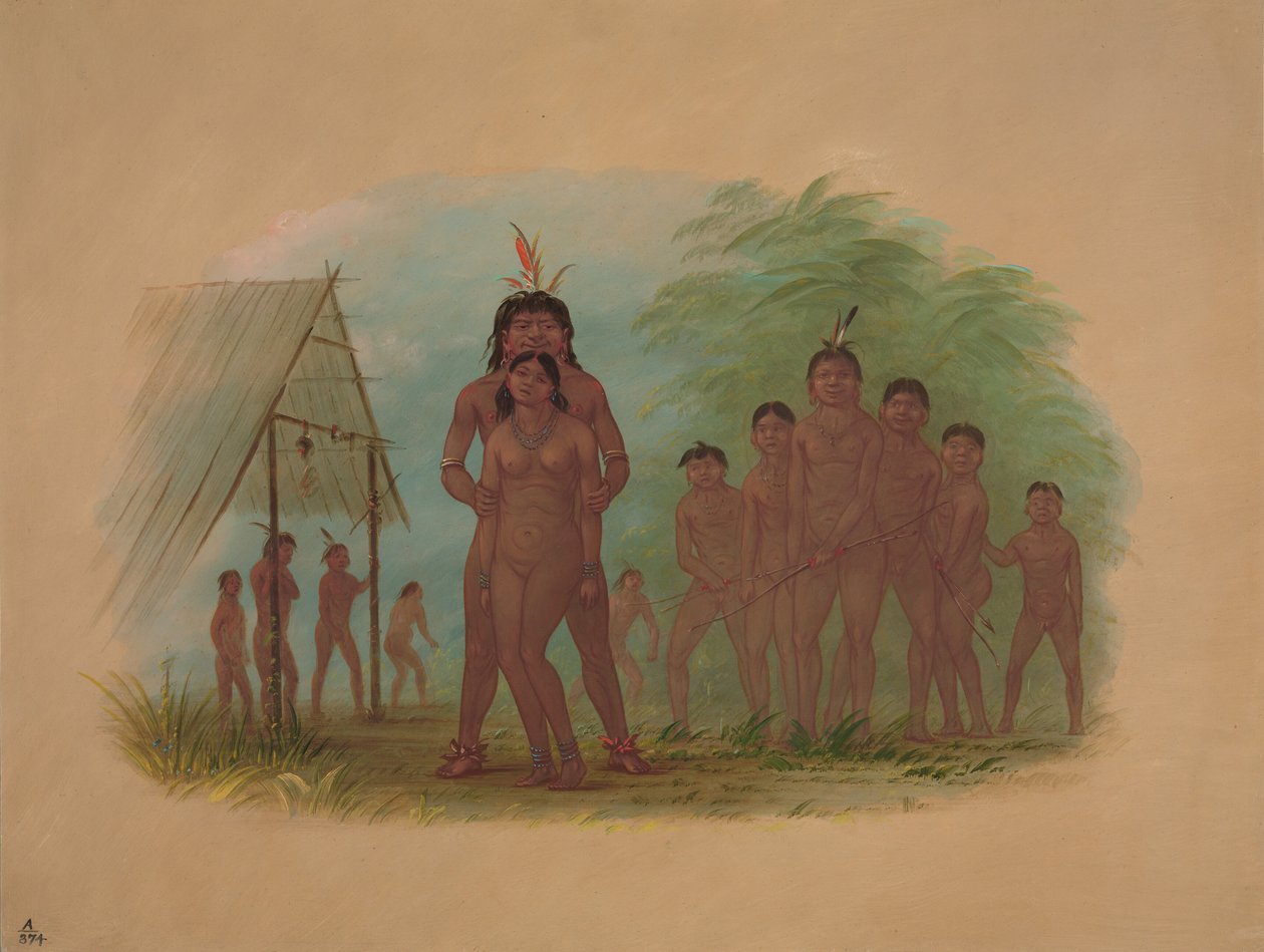 Orejona-indianer, 18541869. av George Catlin