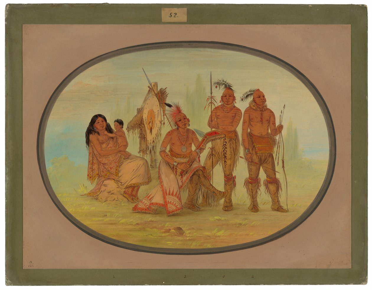 Osage indianer av George Catlin