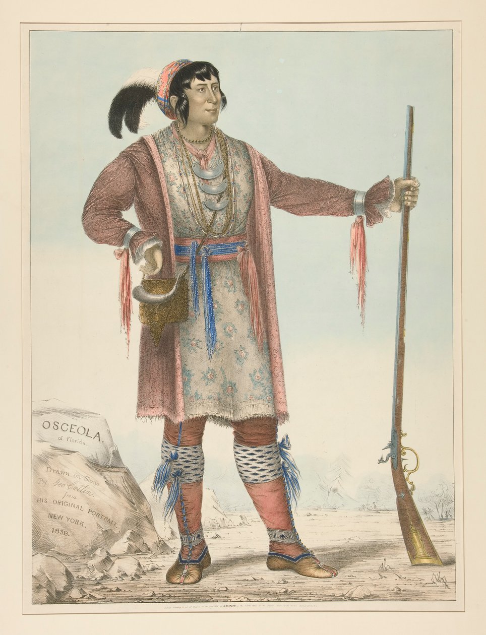 Osceola (indianhövding) av George Catlin